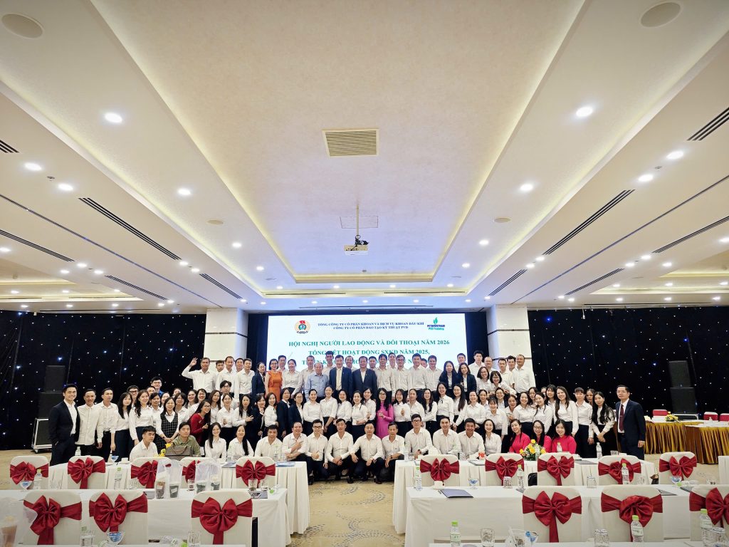 Toàn cảnh Hội nghị tổng kết hoạt động sản xuất kinh doanh năm 2025 và triển khai kế hoạch 2026, Hội nghị người lao động năm 2026 của PVD Training