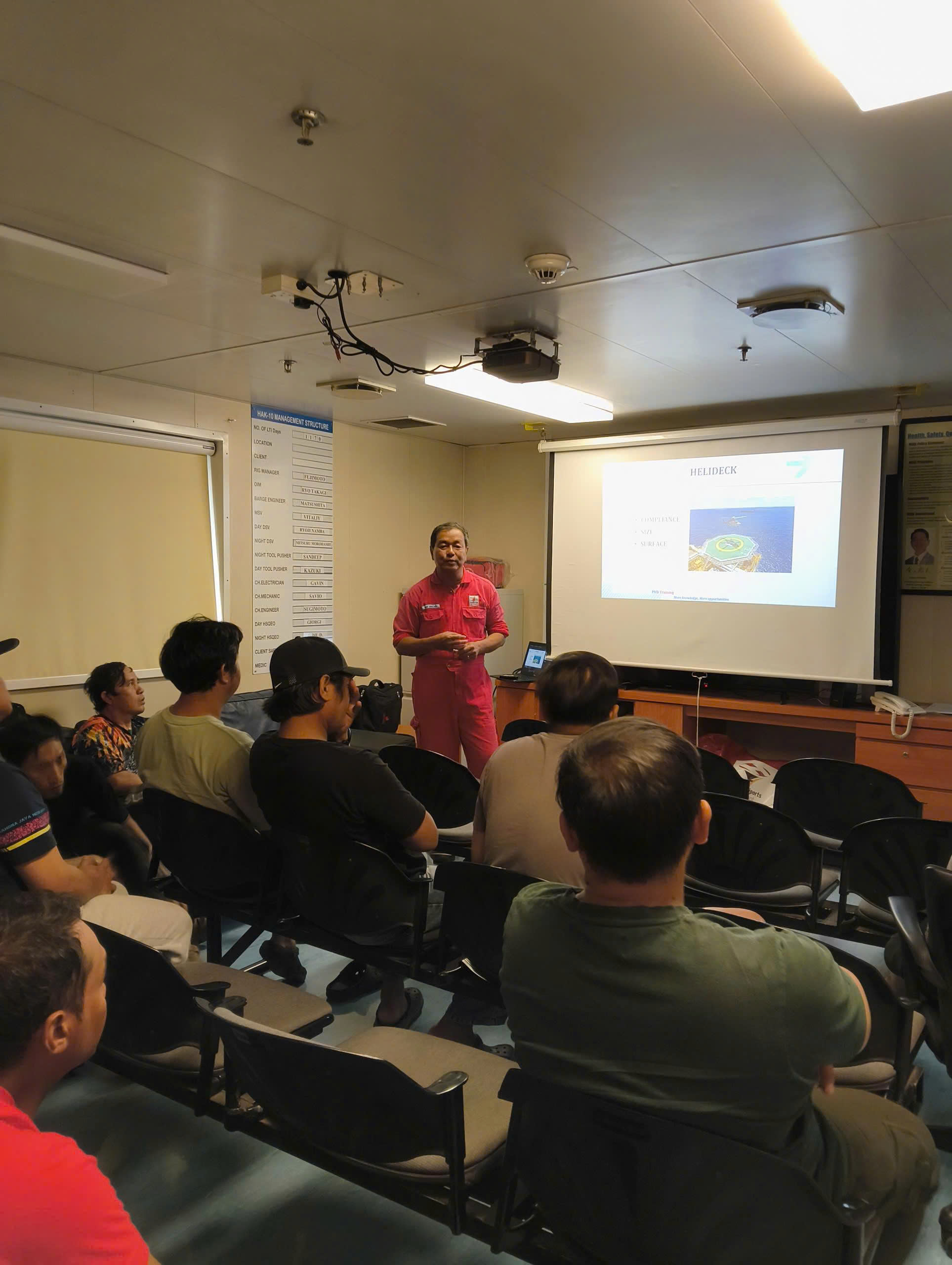 PVD TRAINING SUCCESSFULLY DELIVERS “OFFSHORE HELIDECK ASSISTANT (HDA)” TRAINING FOR HAKURYU-10 CREW 1 HDA 1